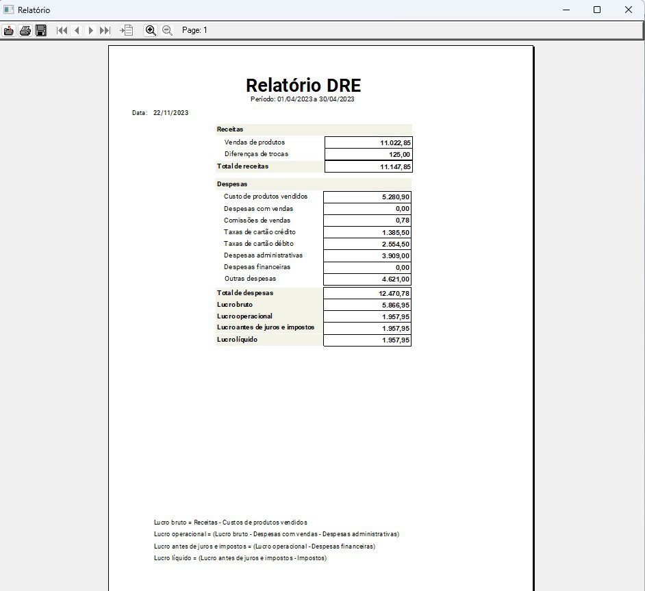 Relatorio DRE Os melhores sistemas para loja. Melhor custo benefício do mercado!
