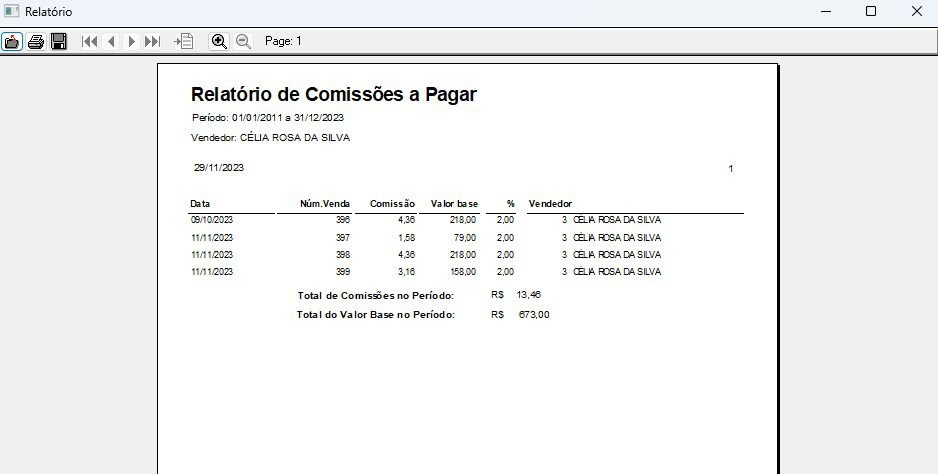 Relatorio de comissoes a pagar 2 Os melhores sistemas para loja. Melhor custo benefício do mercado!