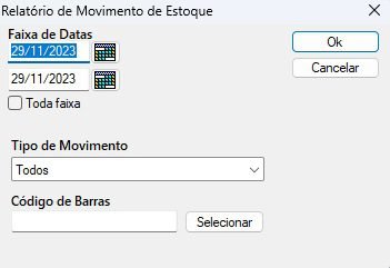 Relatorio de movime to de estoque 1 Os melhores sistemas para loja. Melhor custo benefício do mercado!