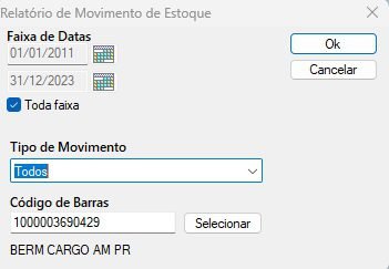 Relatorio de movime to de estoque 2 Os melhores sistemas para loja. Melhor custo benefício do mercado!