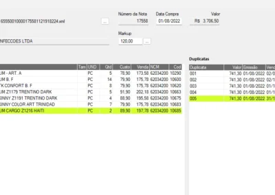 importação XML sistema para lojas MEI